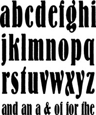 Technique Tuesday - Alphabet Stamp Sets - Harbor Side Lower Letters Extra Large  (sold individually)